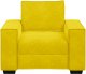 vidaXL Sofa Fotel Żółty 60 cm Aksamit 4