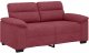 vidaXL Sofa 2-osobowa w kolorze czerwonego wina 120 cm Tkanina 2