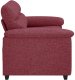 vidaXL Sofa 2-osobowa w kolorze czerwonego wina 120 cm Tkanina 5
