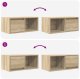 vidaXL Szafka RTV Sonoma Oak 60x31x25,5 cm Drewno klejone 9