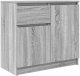 vidaXL Komoda z szufladą Szary Sonoma 71x35x65 cm Drewno klejone 2