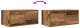 vidaXL Szafki RTV 2 szt. Stare drewno 60x31x25,5 cm Drewno klejone 10