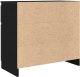 vidaXL Komoda z szufladą Czarny dąb 71x35x65 cm Drewno klejone 8