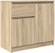 vidaXL Komoda z szufladą Dąb Sonoma 71x35x65 cm Drewno klejone 2