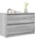 vidaXL Szafka RTV Szara Sonoma 80x35x54 cm Drewno klejone 4