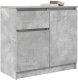 vidaXL Komoda z szufladą Betonowa szarość 71x35x65 cm Drewno klejone 4
