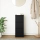 vidaXL Komoda Czarny Dąb 29,5x34x76 cm Drewno klejone 3