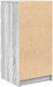 vidaXL Komoda z szufladami Szara Sonoma 37,5x35x99 cm Drewno klejone 8