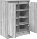 vidaXL Szafka na buty Szara Sonoma 57x34x76 cm Drewno klejone 5