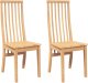 vidaXL Krzesła do jadalni 2 szt. lite drewno guma 2