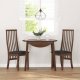 vidaXL Krzesła do jadalni z poduszkami 2 szt. lite drewno gumowe 3