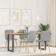vidaXL Krzesła do jadalni 4 szt. Tkanina Cloud Grey 1