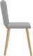 vidaXL Krzesła do jadalni 4 szt. Tkanina Cloud Grey 5