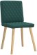 vidaXL Krzesła do jadalni 4 szt. Ciemnozielona tkanina 3