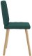 vidaXL Krzesła do jadalni 4 szt. Ciemnozielona tkanina 5