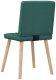 vidaXL Krzesła do jadalni 4 szt. Ciemnozielona tkanina 6