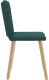 vidaXL Krzesła do jadalni 4 szt. Ciemnozielona tkanina 5
