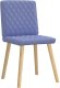 vidaXL Krzesła do jadalni 6 szt. Jeans Niebieski Tkanina 3