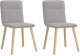vidaXL Krzesła do jadalni 2 szt. Tkanina Cloud Grey 1