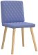 vidaXL Krzesła do jadalni 2 szt. Jeans Niebieski Tkanina 4