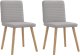 vidaXL Krzesła do jadalni 2 szt. Tkanina Cloud Grey 1