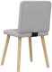 vidaXL Krzesła do jadalni 2 szt. Tkanina Cloud Grey 6
