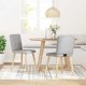 vidaXL Krzesła do jadalni 2 szt. Tkanina Cloud Grey 2