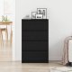 vidaXL Komoda, czarny dąb, 60x35x98,5 cm, materiał drewnopochodny 3