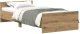 vidaXL Rama łóżka bez materaca, dąb artisan, 75x190 cm 2