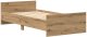 vidaXL Rama łóżka bez materaca, dąb artisan, 75x190 cm 4