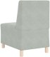 vidaXL Sofa Fotel Jasnoszary 55 cm Aksamit 6