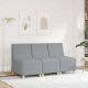 vidaXL Sofa Fotel Jasnoszary 55 cm Tkanina 3