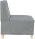 vidaXL Sofa Fotel Jasnoszary 55 cm Tkanina 5