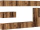 vidaXL 7-częściowy zestaw szafek TV, stare drewno 2