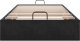 Rama łóżka otomana bez materaca, czarna, 90x200 cm, aksamit 7
