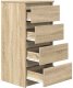 Komoda Sonoma Oak 37,5x35x76 cm Drewno klejone Lumarko! 4