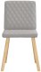 Jana Krzesła do jadalni 4 szt. Tkanina Cloud Grey 3