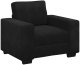 Sofa Fotel Czarny 60 cm Aksamit 2