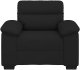 Sofa Fotel Czarny 60 cm Tkanina 4