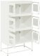 Komoda biała 68x39x123 cm stal 5