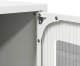 Komoda biała 68x39x123 cm stal 9