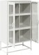 vidaXL Komoda biała 68x39x123 cm stal 6