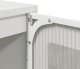 vidaXL Komoda biała 68x39x123 cm stal 10