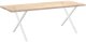Nogi do stołu jadalnego, 2 szt., białe, 90x(72-73) cm, stal 7