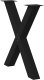 Nogi do stołu jadalnego, 2 szt., czarne, 80x(72-73) cm, stal 4
