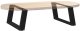 vidaXL Nogi do stolika kawowego, 2 szt., czarne, 70x(30-31) cm, stal 8