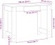Biurko vidaXL Białe 100 cm x 45 cm 10
