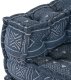 vidaXL Puff Zestaw 4 Wzór indigo Bawełna Wzór Poduszki Boho 8