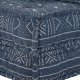 vidaXL Puff Zestaw 4 Wzór indigo Bawełna Wzór Poduszki Boho 9