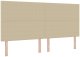 vidaXL Wezgłowie Jasnozielone Szare Sztruks 200 x 5 x 118/128 cm Trwałe 2